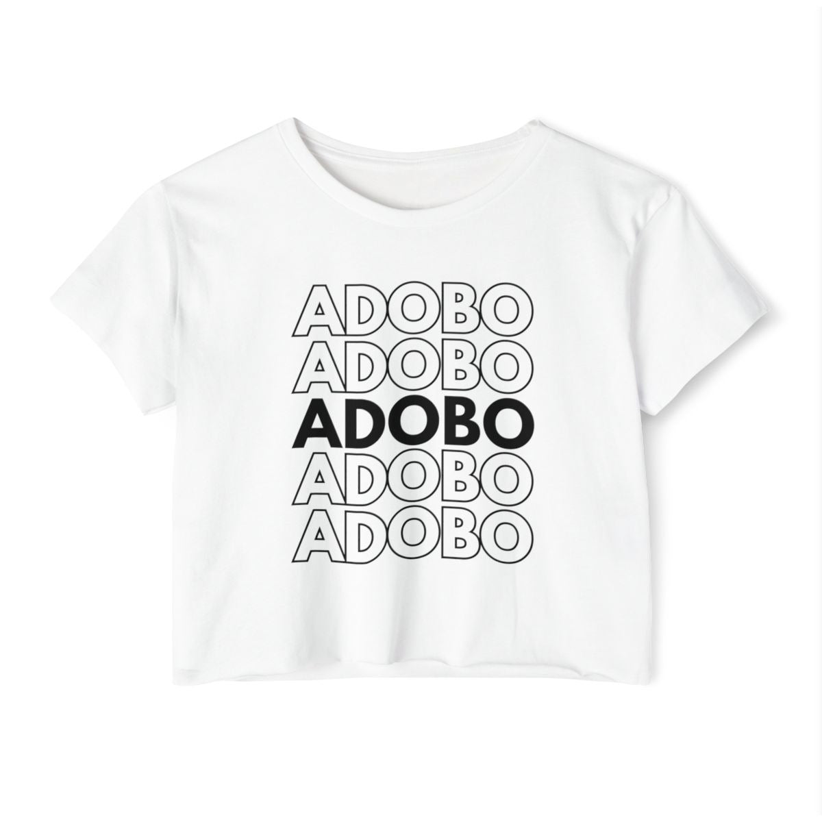 ADOBONG PUSIT - Filipino Food (Crop Top)