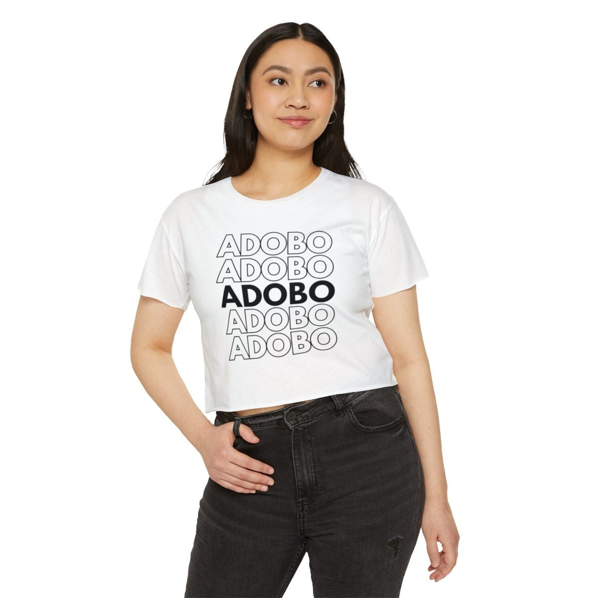 ADOBONG PUSIT - Filipino Food (Crop Top)
