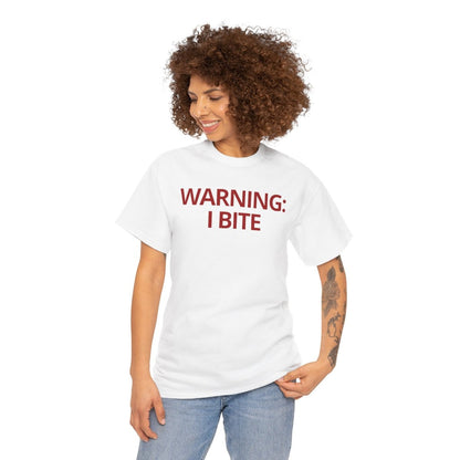 WARNING: I BITE - Foodie (Basic Tee)