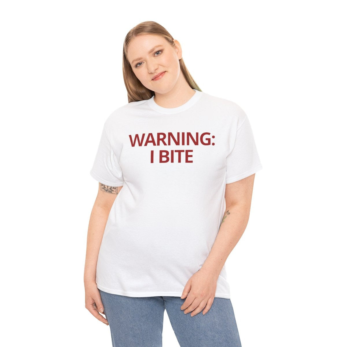 WARNING: I BITE - Foodie (Basic Tee)