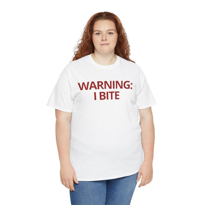 WARNING: I BITE - Foodie (Basic Tee)