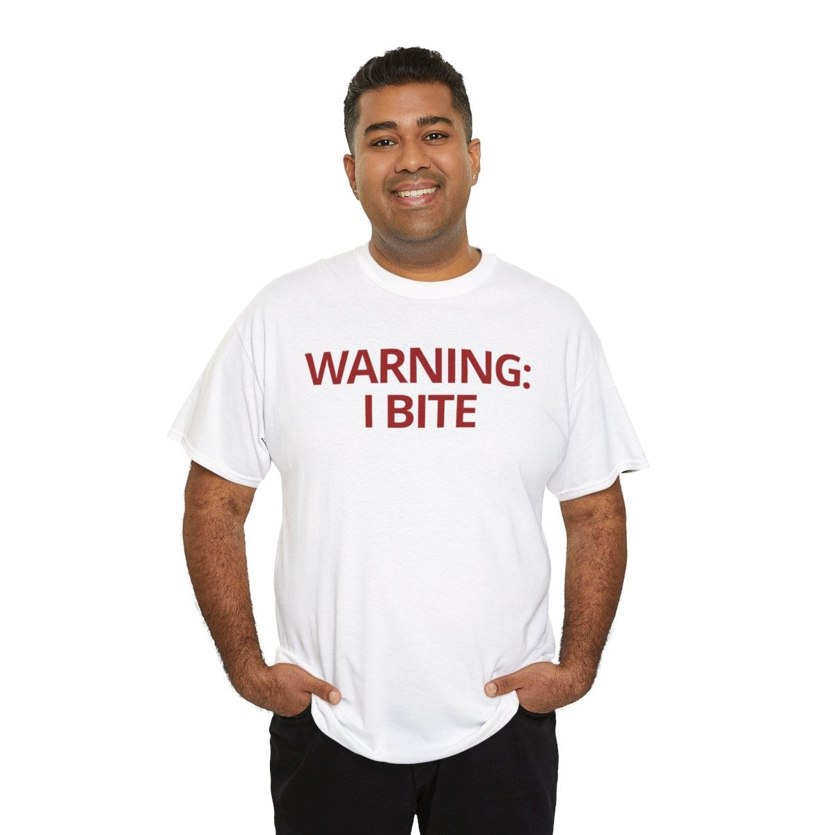 WARNING: I BITE - Foodie (Basic Tee)