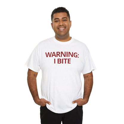 WARNING: I BITE - Foodie (Basic Tee)