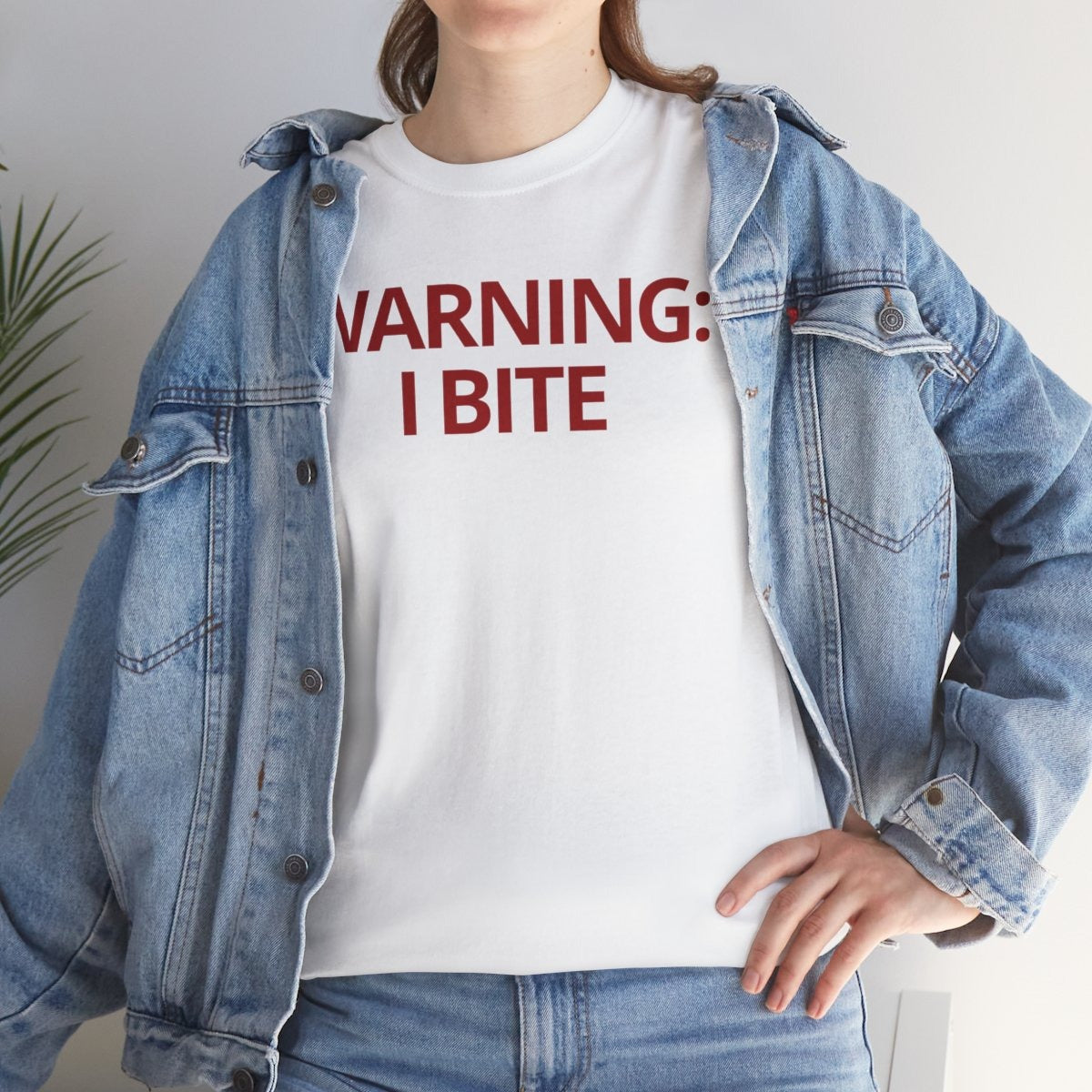 WARNING: I BITE - Foodie (Basic Tee)