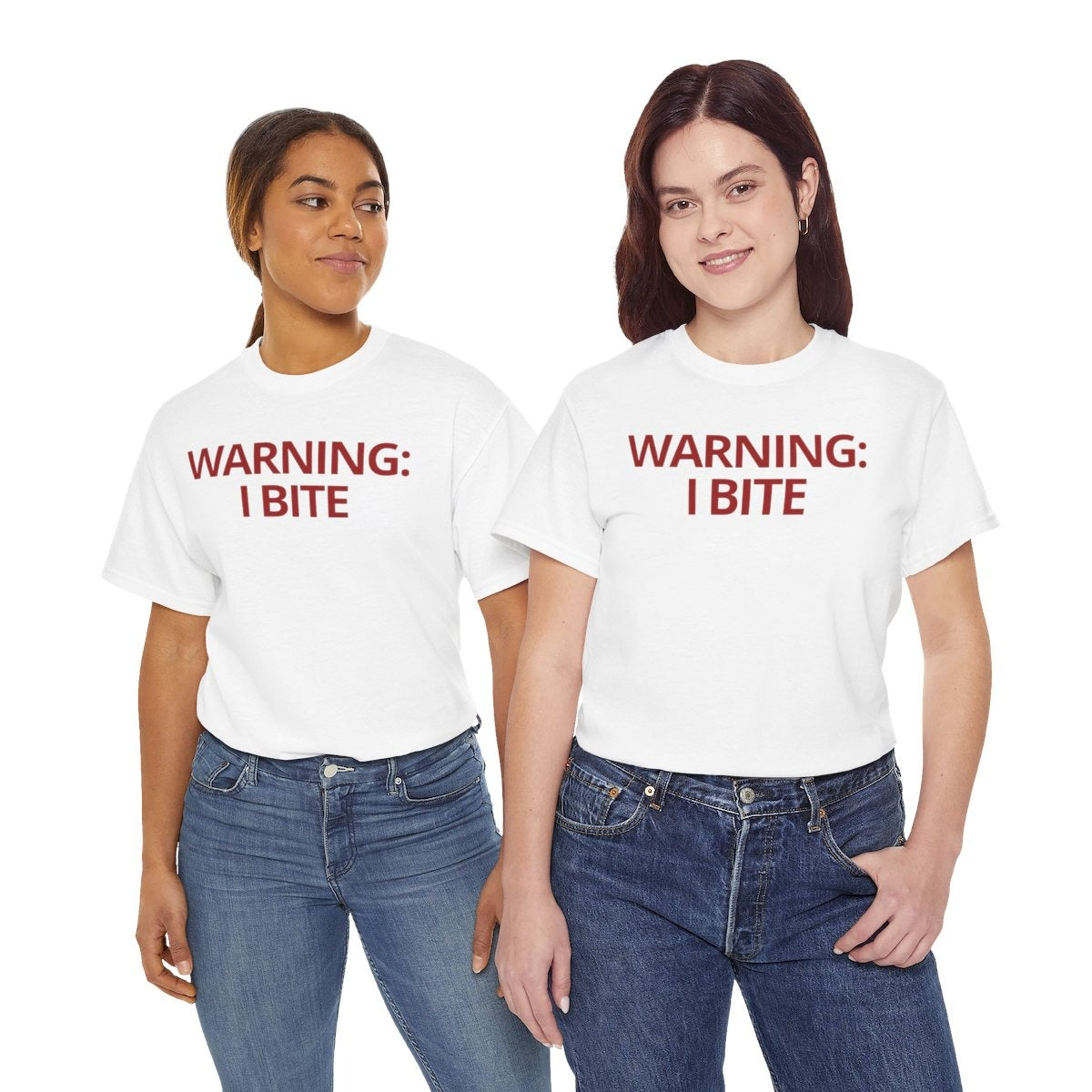 WARNING: I BITE - Foodie (Basic Tee)