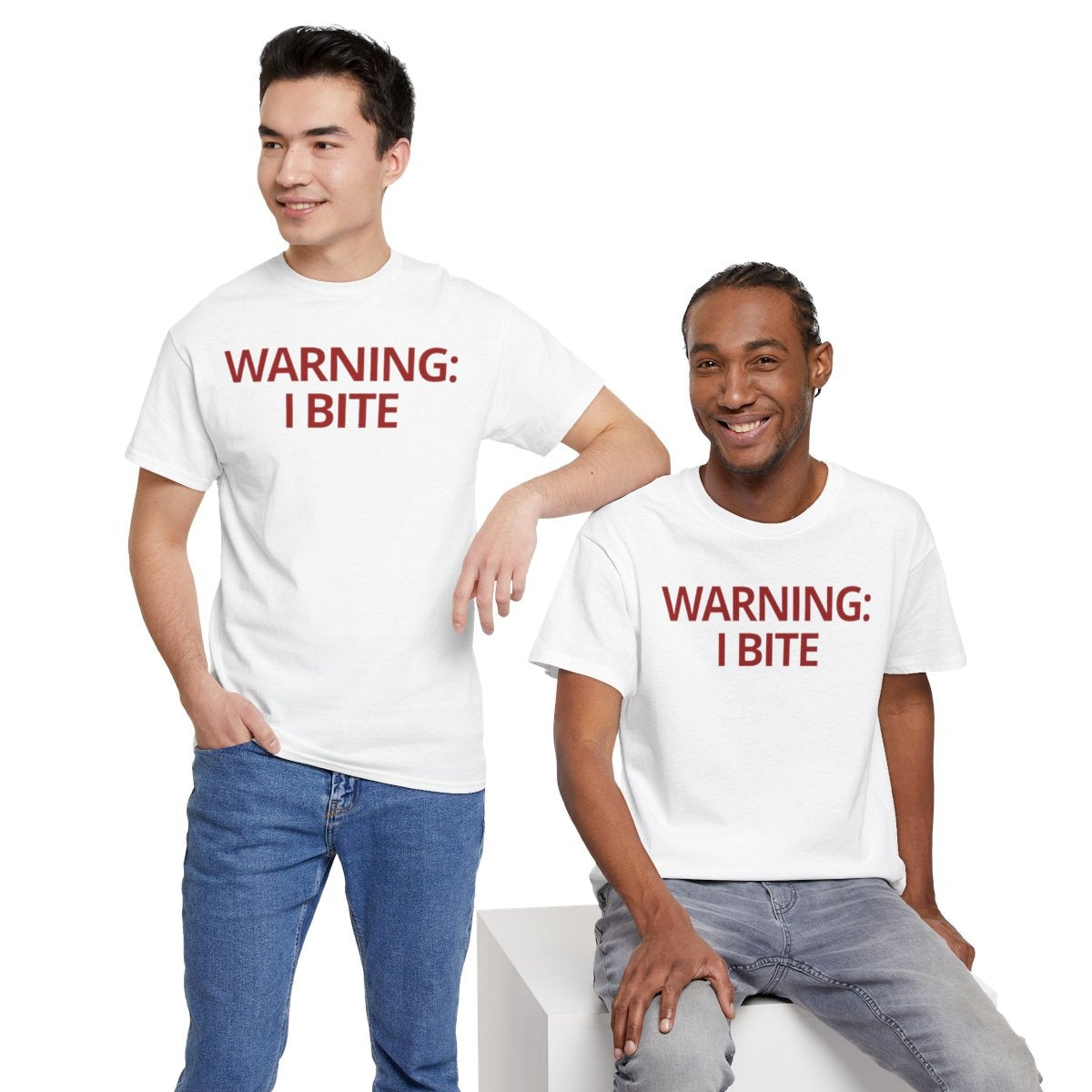 WARNING: I BITE - Foodie (Basic Tee)