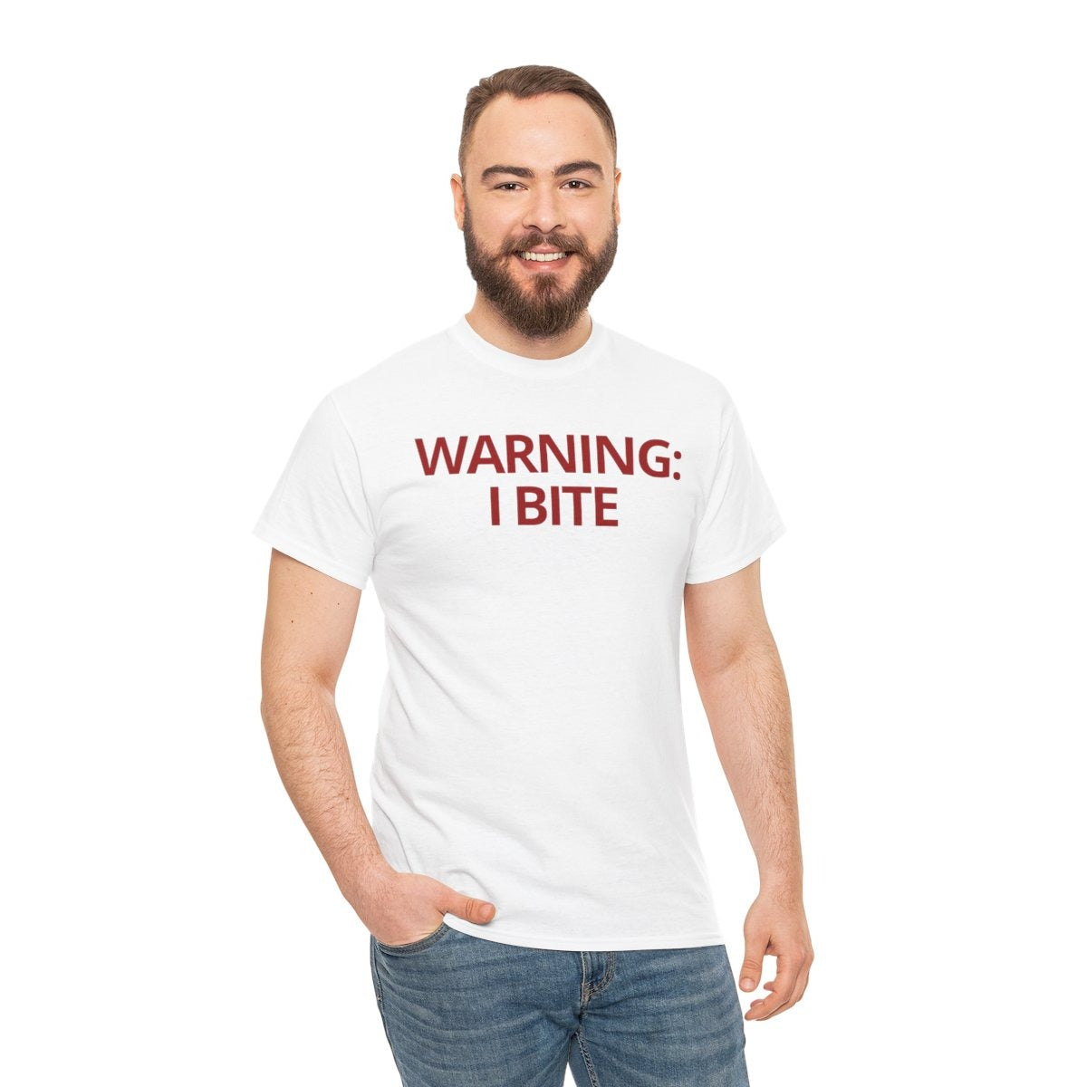 WARNING: I BITE - Foodie (Basic Tee)