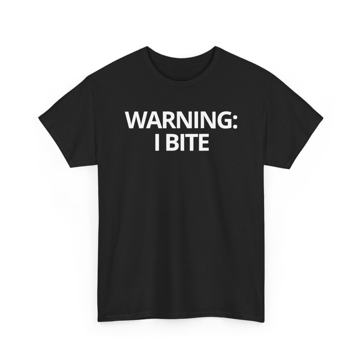 WARNING: I BITE - Foodie (Basic Tee)