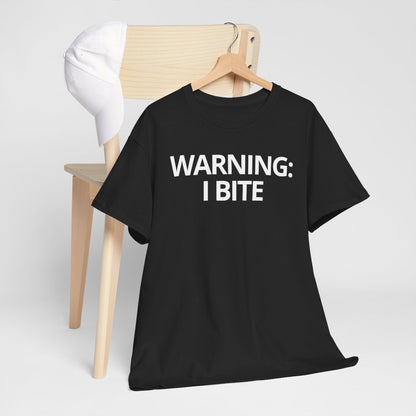 WARNING: I BITE - Foodie (Basic Tee)