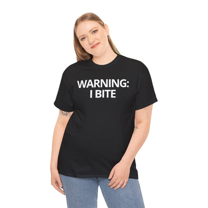 WARNING: I BITE - Foodie (Basic Tee)