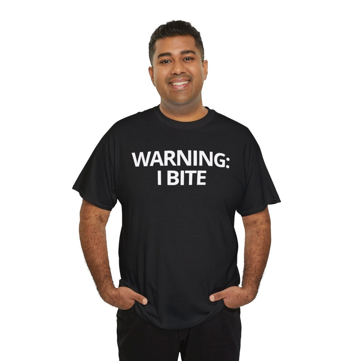 WARNING: I BITE - Foodie (Basic Tee)