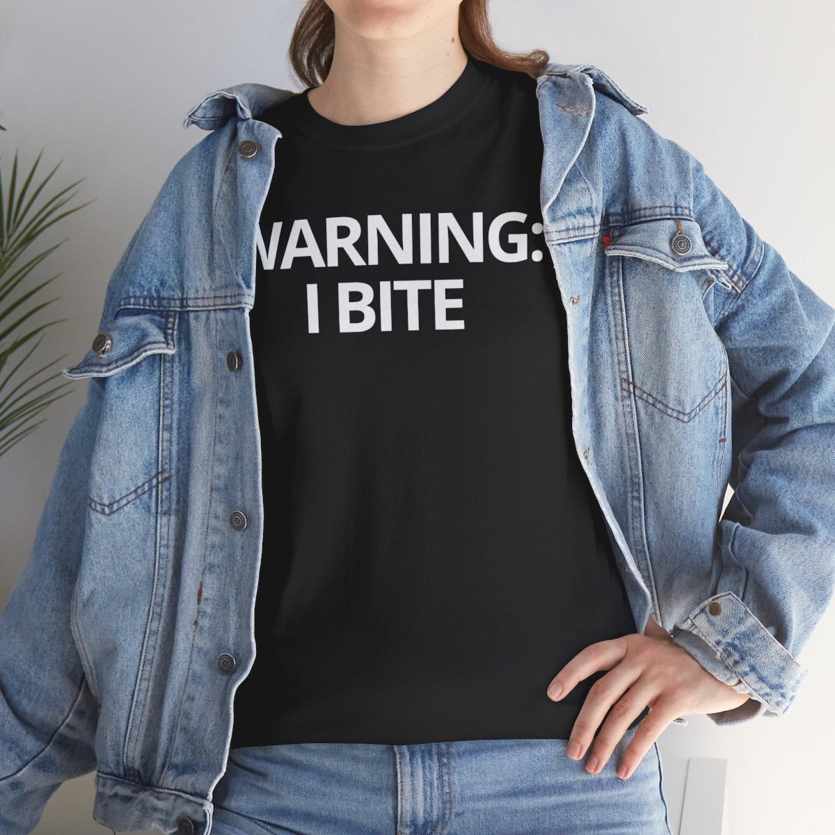 WARNING: I BITE - Foodie (Basic Tee)