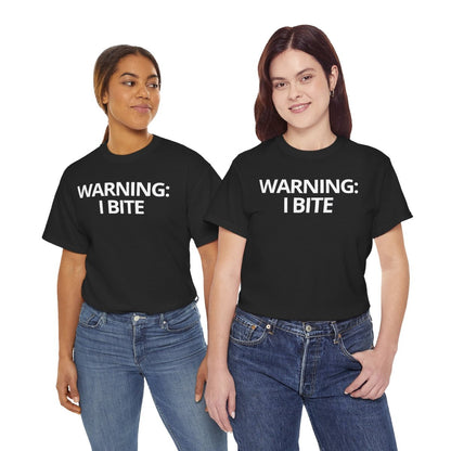 WARNING: I BITE - Foodie (Basic Tee)
