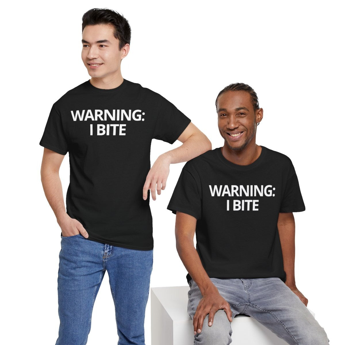 WARNING: I BITE - Foodie (Basic Tee)
