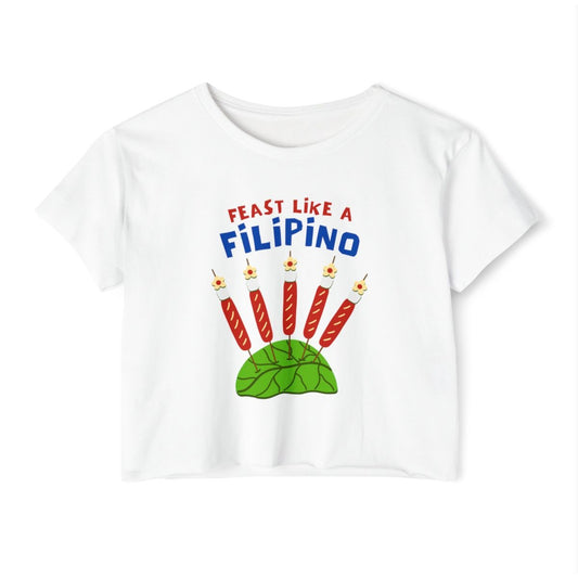 HOTDOG & MARSHMALLOW STICK - Filipino Food (Crop Top)