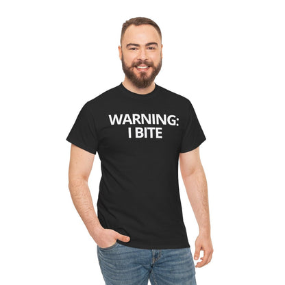 WARNING: I BITE - Foodie (Basic Tee)