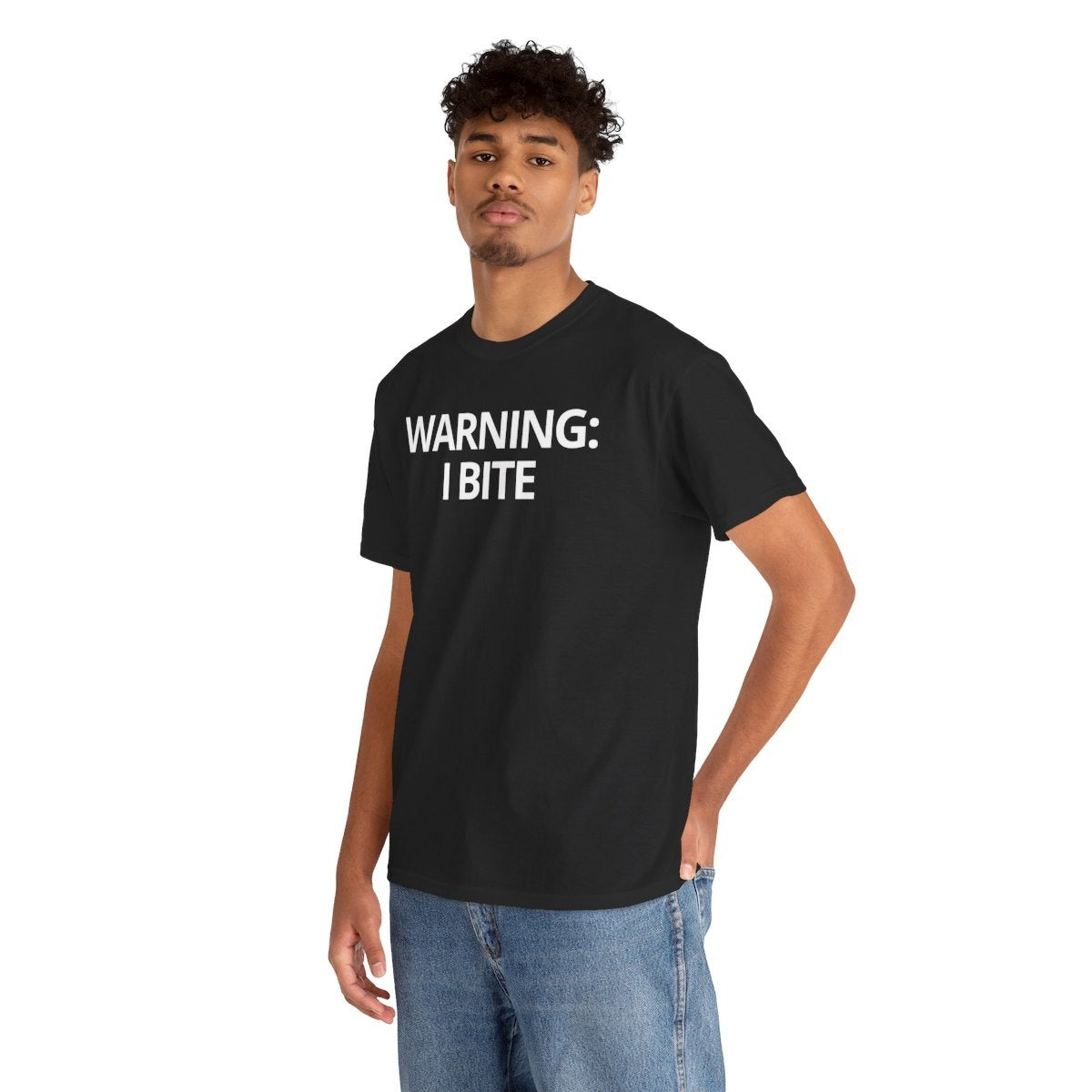 WARNING: I BITE - Foodie (Basic Tee)