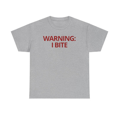 WARNING: I BITE - Foodie (Basic Tee)
