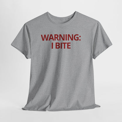 WARNING: I BITE - Foodie (Basic Tee)
