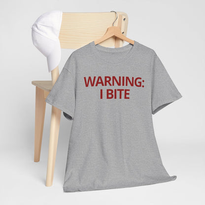 WARNING: I BITE - Foodie (Basic Tee)