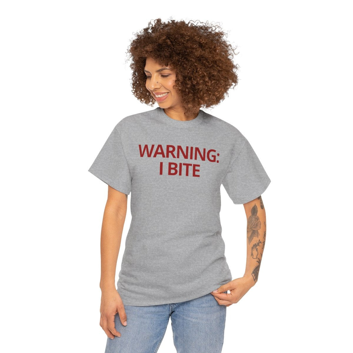 WARNING: I BITE - Foodie (Basic Tee)