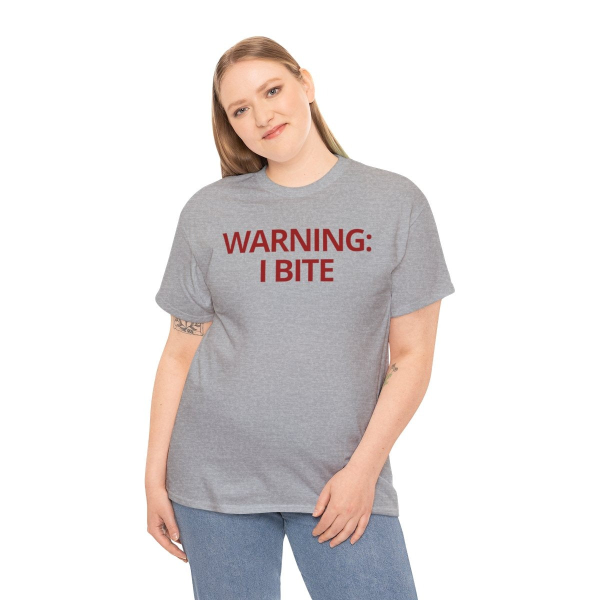 WARNING: I BITE - Foodie (Basic Tee)