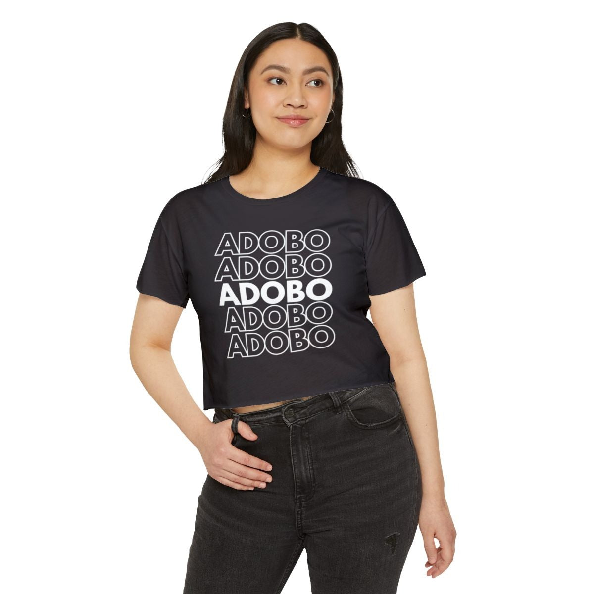 ADOBONG PUSIT - Filipino Food (Crop Top)