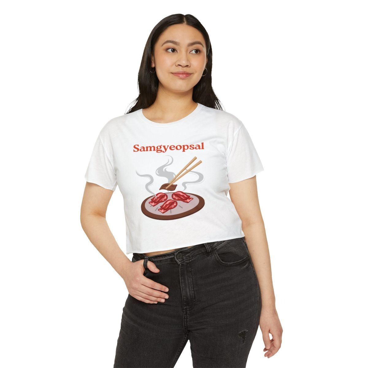 SAMGYEOPSAL - Korean Food (Crop Top)