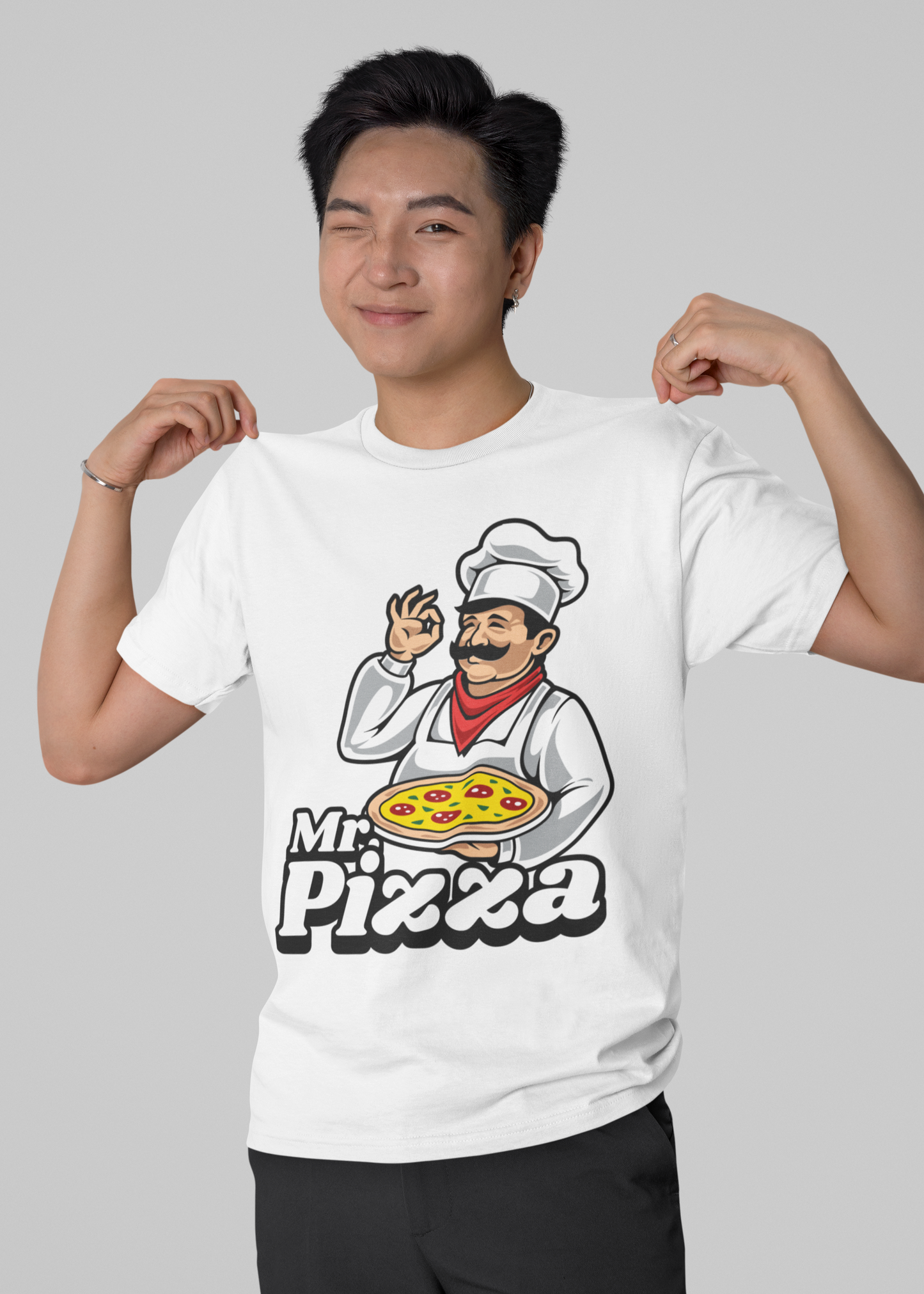 GARLIC CHICKEN - Pizza (Basic Tee)