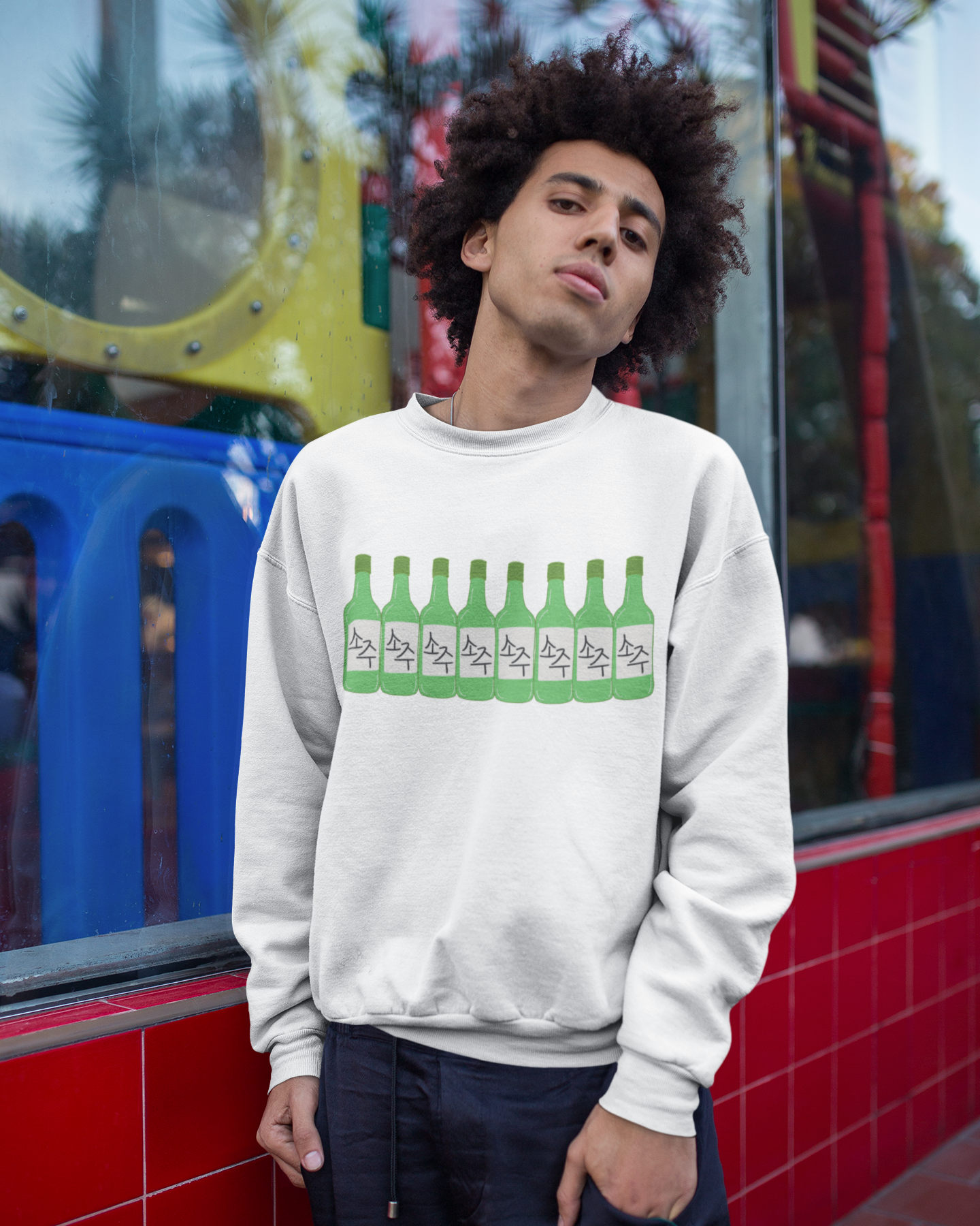 BLUEBERRY SOJU - Korean Food (Sweatshirt)