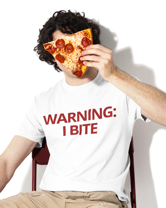 WARNING: I BITE - Foodie (Basic Tee)