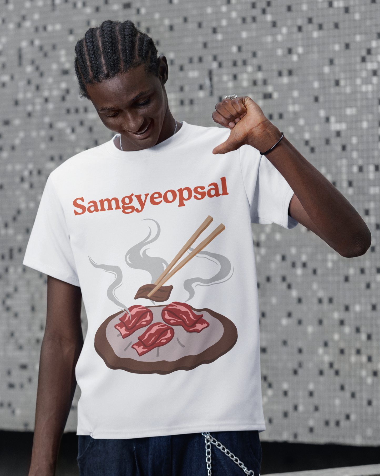 SAMGYEOPSAL - Korean Food (Basic Tee)