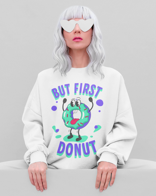 VANILLA FROSTED DONUT - Dessert (Sweatshirt)