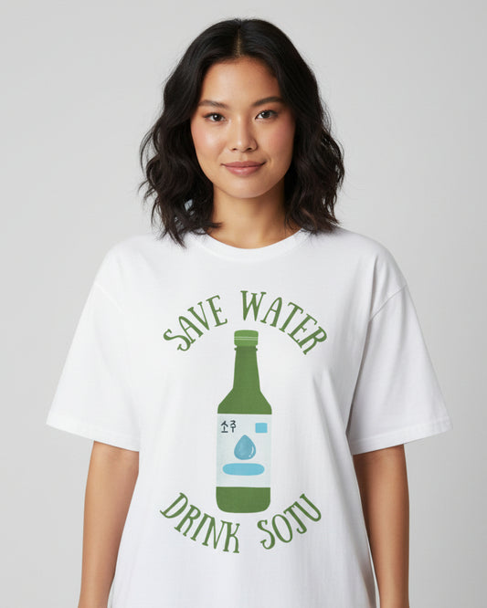 GREEN GRAPE SOJU - Korean Food (Basic Tee)