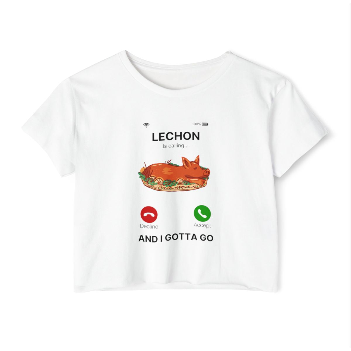 LECHON BELLY - Filipino Food (Crop Top)